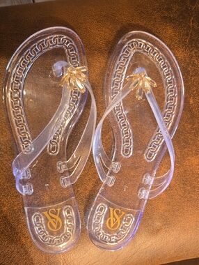 New Victoria's Secret Clear Jelly Sandals
